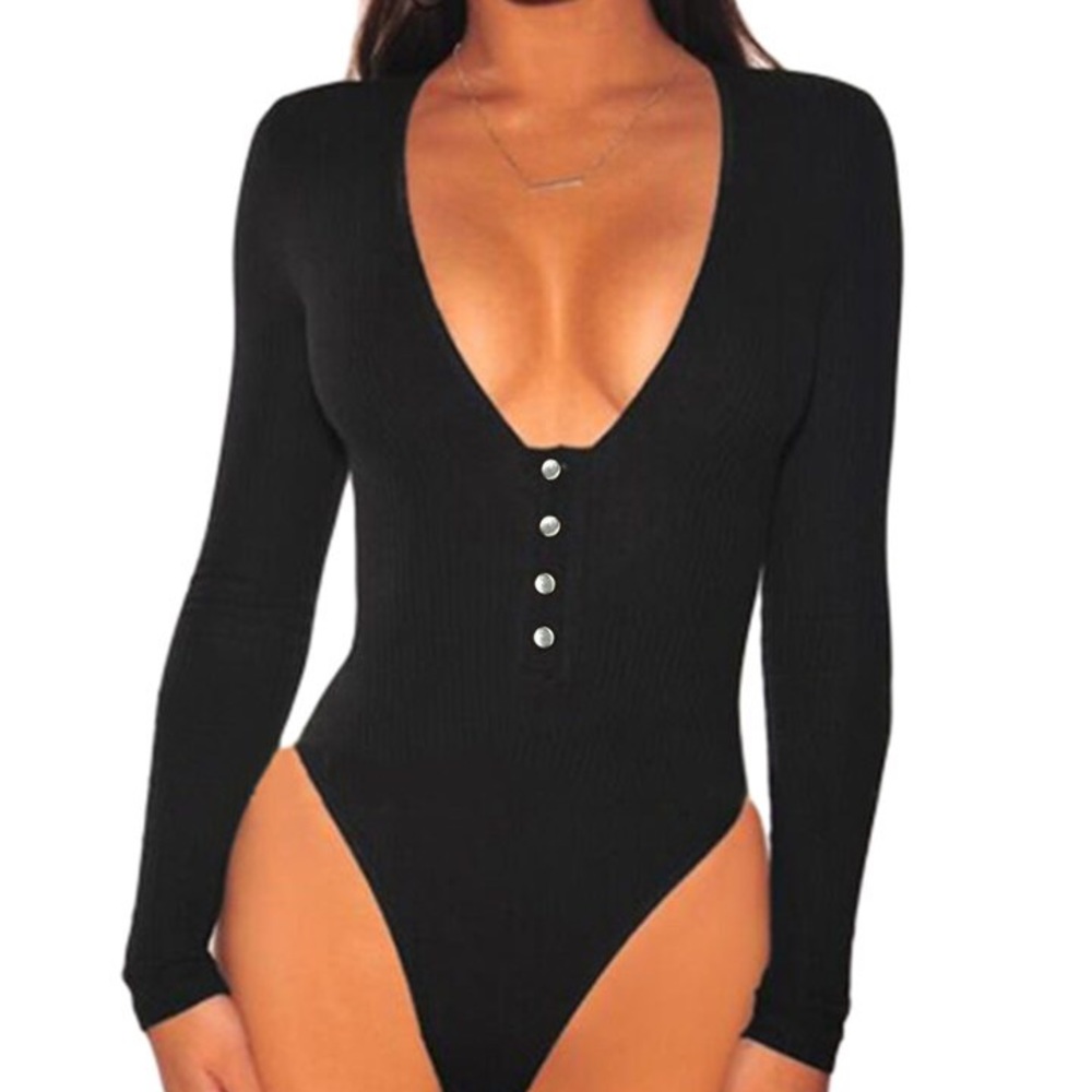 Fall Favorites: Long Sleeve Black Bodysuit